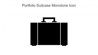 Portfolio Suitcase Monotone Icon In Powerpoint Pptx Png And Editable Eps Format