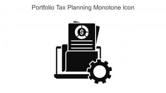 Portfolio Tax Planning Monotone Icon In Powerpoint Pptx Png And Editable Eps Format
