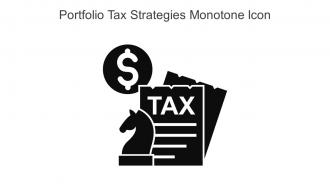 Portfolio Tax Strategies Monotone Icon In Powerpoint Pptx Png And Editable Eps Format