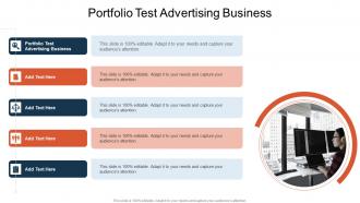 Portfolio Test Advertising Business In Powerpoint And Google Slides Cpb