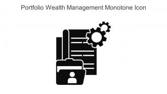 Portfolio Wealth Management Monotone Icon In Powerpoint Pptx Png And Editable Eps Format