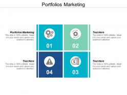 Portfolios marketing ppt powerpoint presentation infographics graphics template cpb