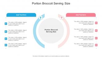 Portion Broccoli Serving Size In Powerpoint And Google Slides Cpb