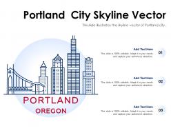 Portland city skyline vector powerpoint presentation ppt template