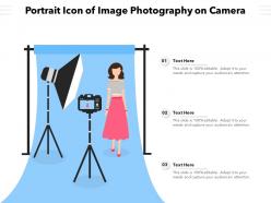 Portrait icon of image photography on camera