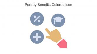 Portray Benefits Colored Icon In Powerpoint Pptx Png And Editable Eps Format