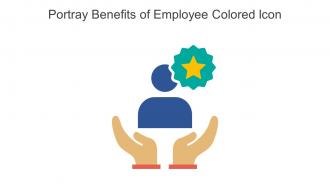 Portray Benefits Of Employee Colored Icon In Powerpoint Pptx Png And Editable Eps Format