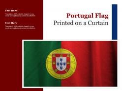 Portugal flag printed on a curtain