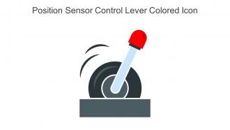 Position Sensor Control Lever Colored Icon In Powerpoint Pptx Png And Editable Eps Format