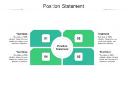 Position statement ppt powerpoint presentation icon introduction cpb
