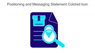 Positioning And Messaging Statement Colored Icon In Powerpoint Pptx Png And Editable Eps Format