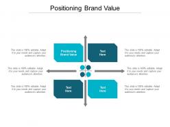 Positioning brand value ppt powerpoint presentation infographic template background cpb