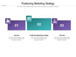 Positioning marketing strategy ppt powerpoint presentation icon examples cpb
