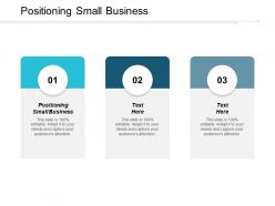 Positioning small business ppt powerpoint presentation icon picture cpb