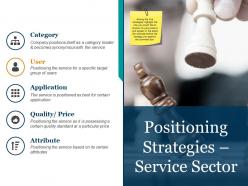 Positioning strategies service sector powerpoint slide background designs