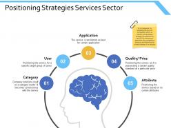 Positioning strategies services sector application ppt powerpoint presentation ideas