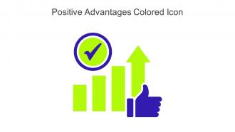 Positive Advantages Colored Icon In Powerpoint Pptx Png And Editable Eps Format