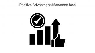 Positive Advantages Monotone Icon In Powerpoint Pptx Png And Editable Eps Format