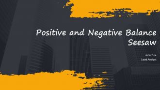 Positive And Negative Balance Seesaw PPT Summary AT