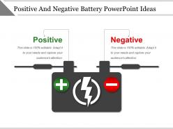 Positive and negative battery powerpoint ideas