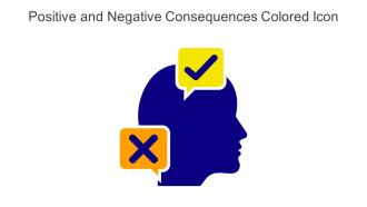 Positive And Negative Consequences Colored Icon In Powerpoint Pptx Png And Editable Eps Format
