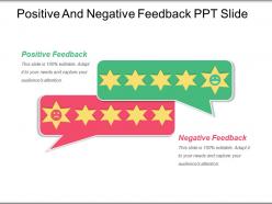 Positive and negative feedback ppt slide