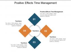Positive effects time management ppt powerpoint presentation show graphics template cpb