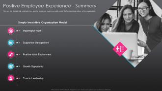 Positive employee experience summary developing employee experience strategy organization