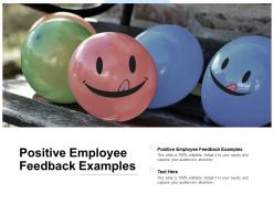 Positive employee feedback examples ppt powerpoint presentation portfolio slide portrait cpb