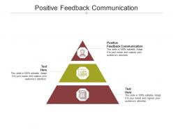 Positive feedback communication ppt powerpoint presentation portfolio samples cpb