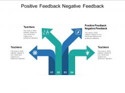 Positive feedback negative feedback ppt powerpoint presentation slides visuals cpb