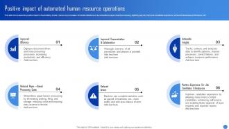 Positive Impact Of Automated Human Resource Operations