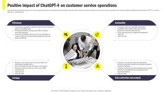 Positive Impact Of ChatGPT 4 On Customer Integrating ChatGPT Into Customer ChatGPT SS V