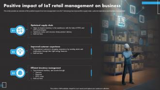 Positive Impact Of IoT Retail IoT Remote Asset Monitoring And Management IoT SS