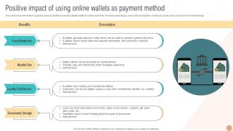 Positive Impact Of Using Online Wallets As Digital Wallets For Making Hassle Fin SS V