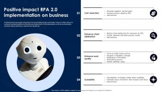 Positive Impact RPA 2 0 Implementation On Business