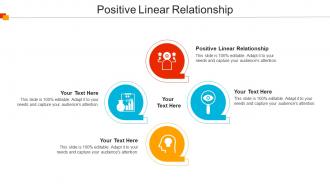 Positive Linear Relationship Ppt Powerpoint Presentation Model Maker Cpb