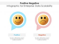 Positive negative for enterprise data scalability infographic template