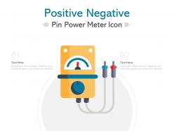 Positive negative pin power meter icon