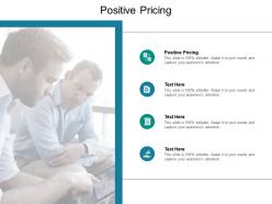 Positive pricing ppt powerpoint presentation outline format ideas cpb