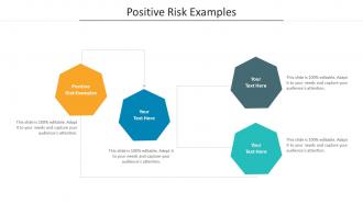 Positive risk examples ppt powerpoint presentation ideas designs download cpb