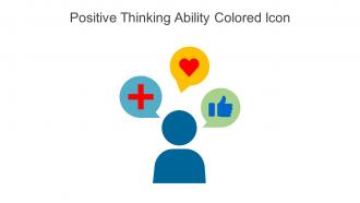Positive Thinking Ability Colored Icon In Powerpoint Pptx Png And Editable Eps Format