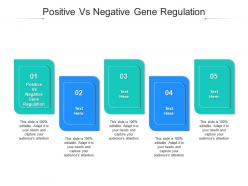 Positive vs negative gene regulation ppt powerpoint presentation model summary cpb