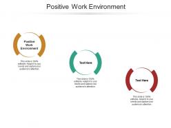 Positive work environment ppt powerpoint presentation infographic template graphics cpb