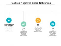 Positives negatives social networking ppt powerpoint presentation file deck cpb