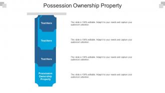 Possession ownership property ppt powerpoint presentation summary show cpb