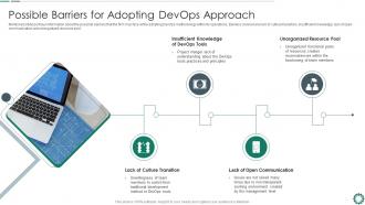 Possible barriers for adopting approach devops automation tools and technologies it