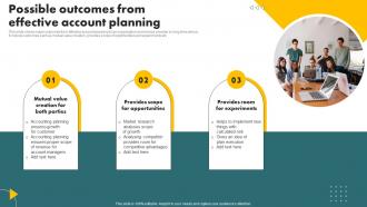 Possible Outcomes From Effective Account Planning