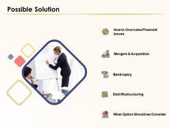 Possible solution bankruptcy ppt powerpoint presentation slide download
