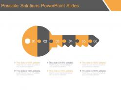Possible solutions powerpoint slides